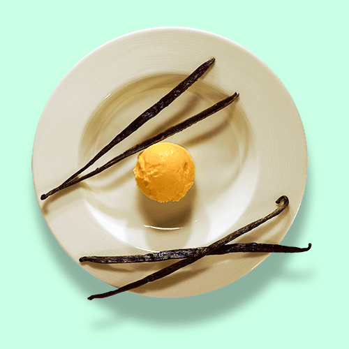 Eis mit Eigelb, Bourbon-Vanille