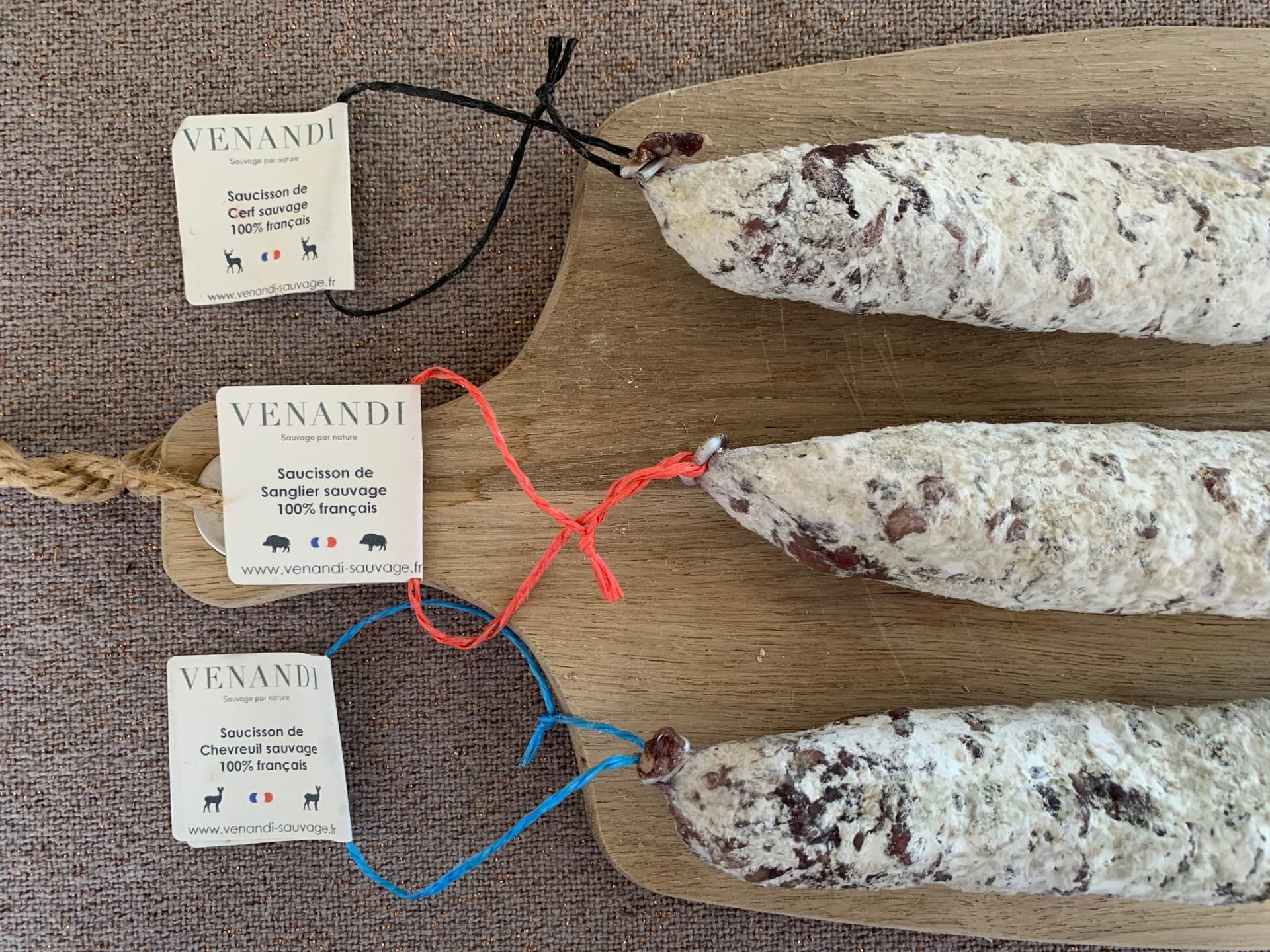 Wildsalami-Trilogie, 100 % französisch, Foto 1 von 1