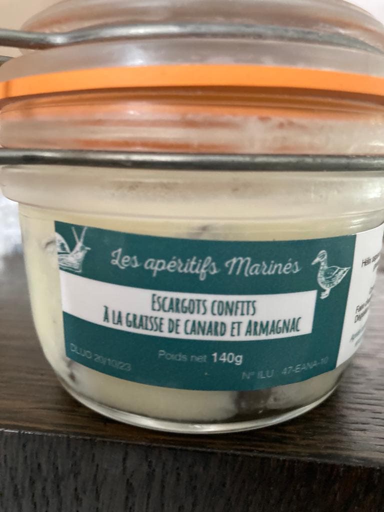 In Entenfett konfierte Schnecken mit Armagnac, Foto 1 von 1