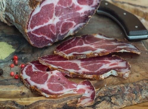 Coppa l’Ariégeoise. Schwein aus der Region Occitanie „Lou Porc del Païs“