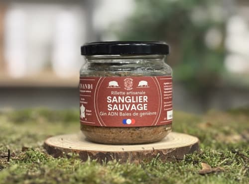 Wildschwein-Rillettes mit Gin und Wacholderbeere