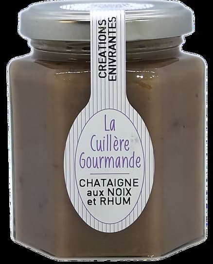 Konfitüre aus ESSKASTANIEN mit Walnüssen und Rum