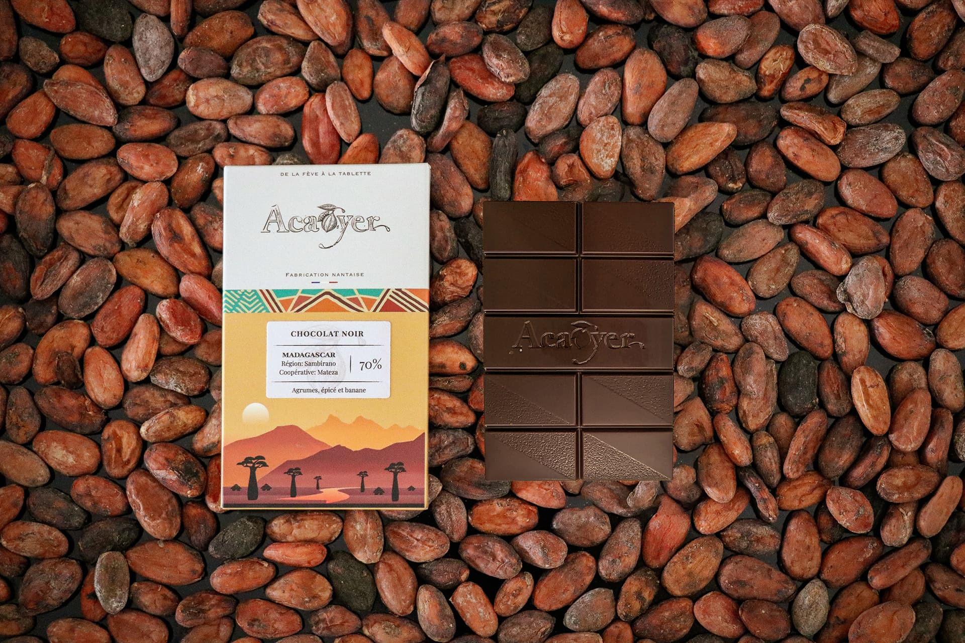 Dunkle Schokolade: Madagaskar, 70 %
