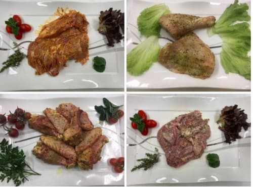 Paket mit mariniertem Hähnchen
