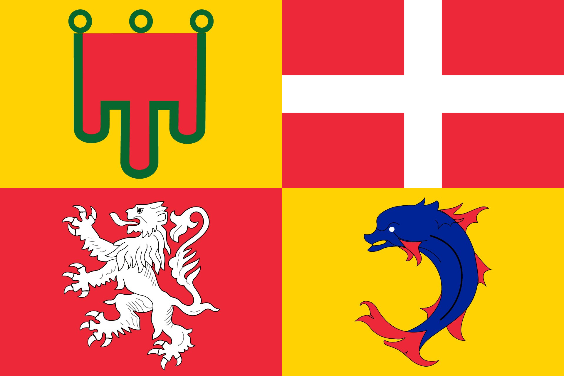 Flagge: Auvergne-Rhône-Alpes